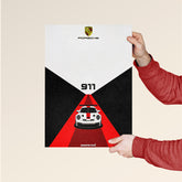 Porsche 911 GT3 Minimalist Car Art Print